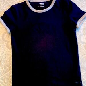 Aritzia TNA Blue and Gray Short Sleeve Tee